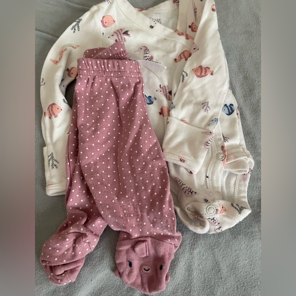 Carters Just One You NB ocean outfit